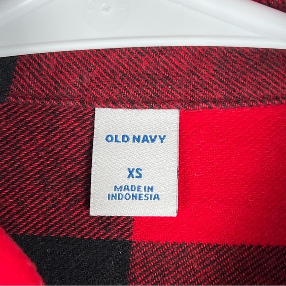 Beautiful Red / Black Flannel by Old Navy, Button Up, Size XS, Great Condition - Picture 5 of 10